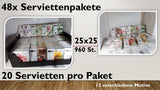 Serviettenbox Mix klein (48 Stück)