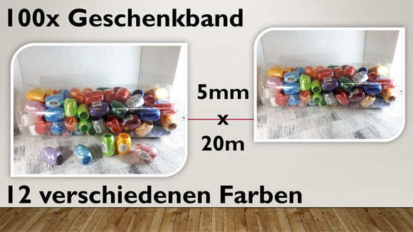 Geschenkband (100 Stück)