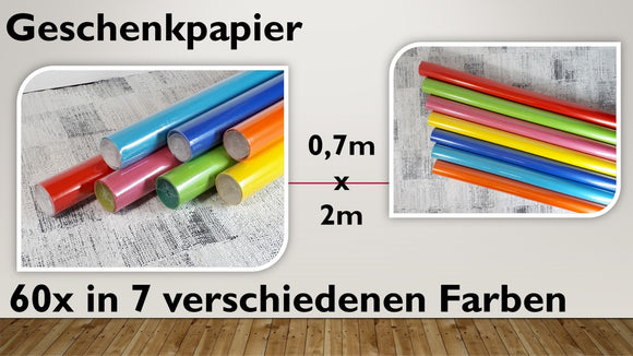 Geschenkpapier (60 Stück)