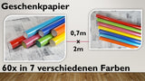 Geschenkpapier (60 Stück)