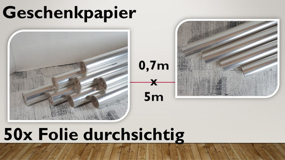 Geschenkfolie (50 Stück)
