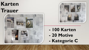 Karten (C); Trauer (100 Stück)
