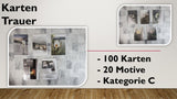 Karten (C); Trauer (100 Stück)