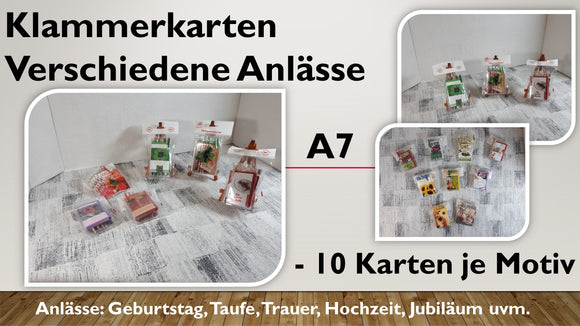 Klammerkarten (10 Stück)
