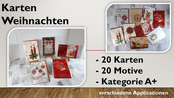 Karten (A+); Weihnachten (20 Stück)