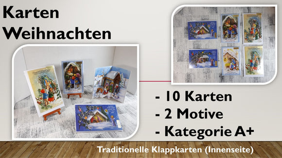 Karten (A+); Weihnachten (10 Stück)
