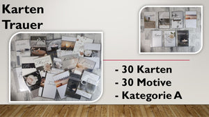 Karten (A); Trauer (30 Stück)