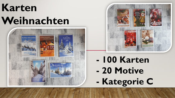 Karten (C); Weihnachten (100 Stück)
