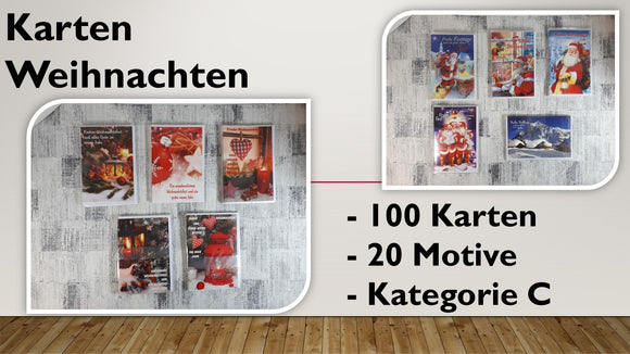 Karten (C); Weihnachten (100 Stück)