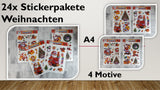 Sticker A4 Weihnachten (24 Stück)