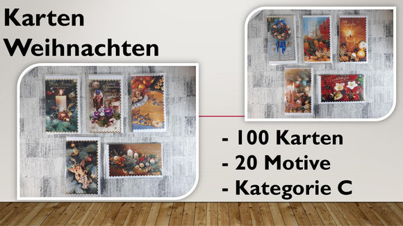 Karten (C); Weihnachten (100 Stück)