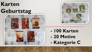 Karten (C); Geburtstag (100 Stück)