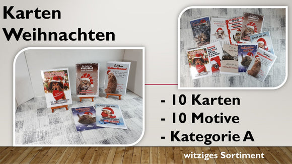 Karten (A); Weihnachten (10 Stück)