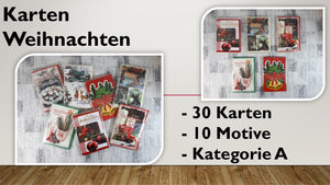 Karten (A); Weihnachten (30 Stück)