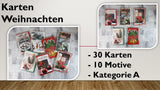 Karten (A); Weihnachten (30 Stück)