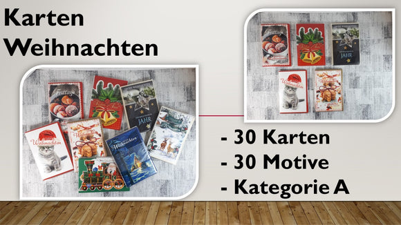 Karten (A); Weihnachten (30 Stück)