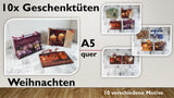 Geschenktüten A5; Weihnachten (10 Stück)