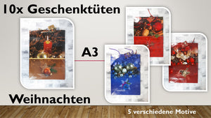 Geschenktüten A3; Weihnachten (10 Stück)