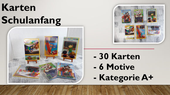 Karten (A+); Schulanfang (30 Stück)