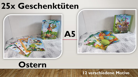 Geschenktüten A5; Ostern (25 Stück)