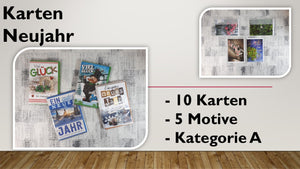 Karten (A); Neujahr (10 Stück)