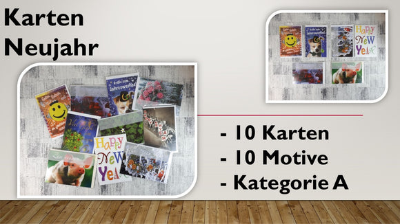 Karten (A); Neujahr (10 Stück)