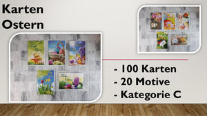 Karten (C); Ostern (100 Stück)