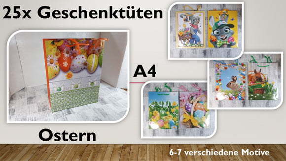 Geschenktüten A4; Ostern (25 Stück)