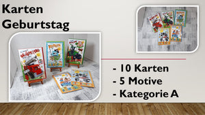 Karten (A); Kinder-Geburtstag (10 Stück)