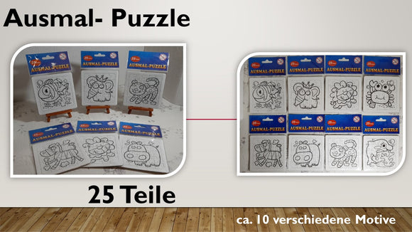 Ausmalpuzzle (20 Stück)