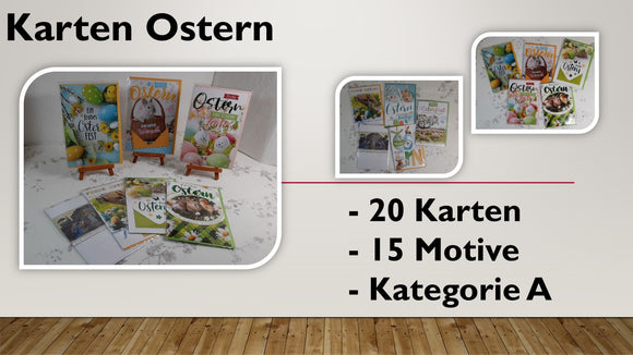 Karten (A); Ostern (20 Stück)
