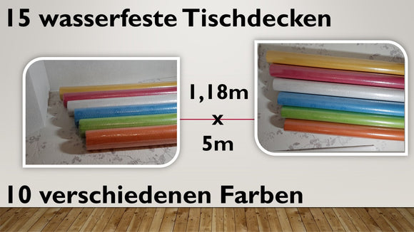 Tischdecken wasserfest (15 Stück)