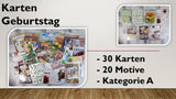 Karten (A); Geburtstag (30 Stück)