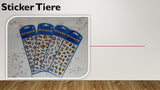Sticker Tiere glitzer (12 Stück)
