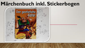 Märchenbuch mit Stickerbogen (12 Stück)