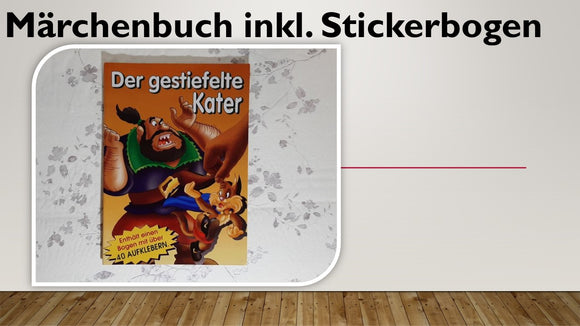Märchenbuch mit Stickerbogen (12 Stück)
