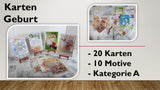 Karten (A); Geburt (20 Stück)