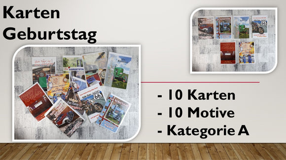 Karten (A); Geburtstag (10 Stück)