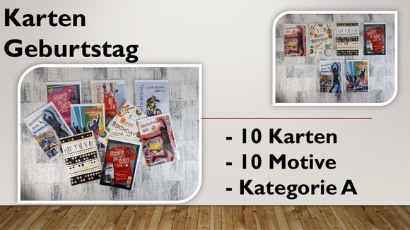 Karten (A); Geburtstag (10 Stück)