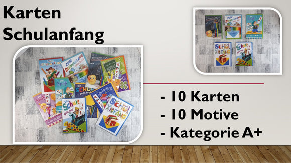 Karten (A+); Schulanfang (10 Stück)