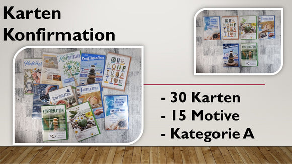 Karten (A); Konfirmation (30 Stück)