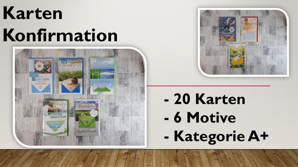 Karten (A+); Konfirmation (20 Stück)