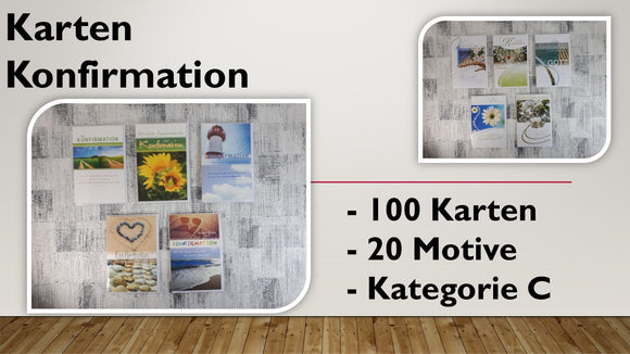 Karten (C); Konfirmation (100 Stück)