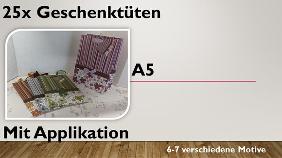 Geschenktüten A5; Modern (25 Stück)