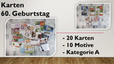 Karten (A); 60. Geburtstag (20 Stück)