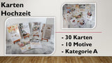 Karten (A); Hochzeit (30 Stück)