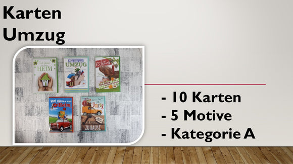 Karten (A); Umzug (10 Stück)
