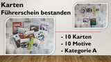 Karten (A); Führerschein bestanden (10 Stück)