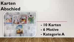 Karten (A); Abschied (10 Stück)