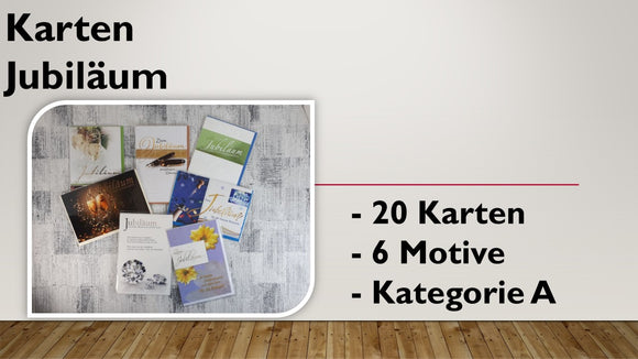 Karten (A); Jubiläum (20 Stück)